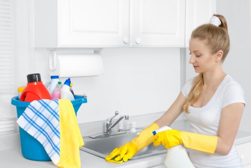 Spotless home after professional cleaning